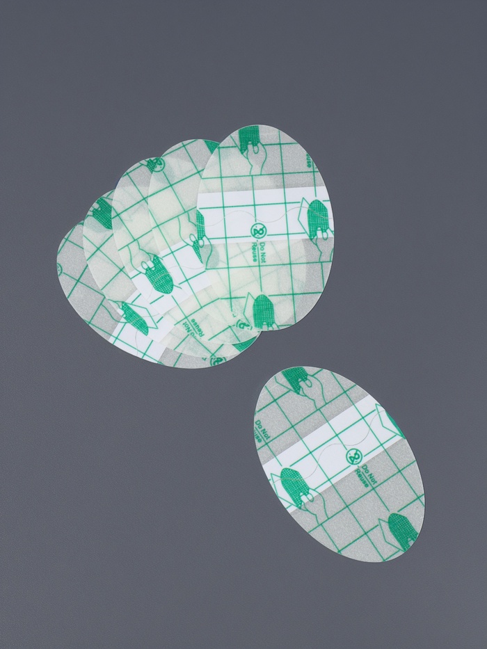 Пластырь для ног, набор - 6 шт., на клеевой основе, прозрачный