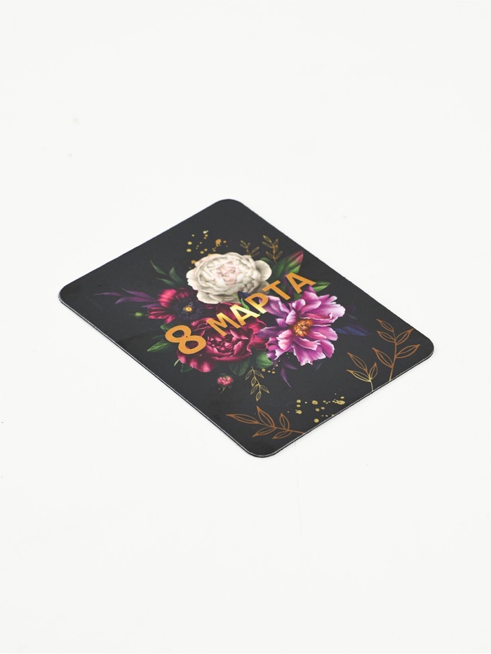 Магнит на холодильник, полимерный «Пионы. 8 марта», 6×8 см