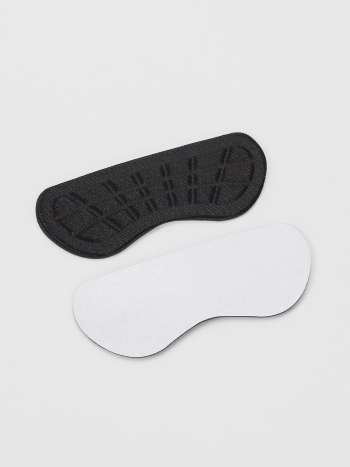 Пяткоудерживатели для обуви, на клеевой основе, 10×4 см, пара, чёрные