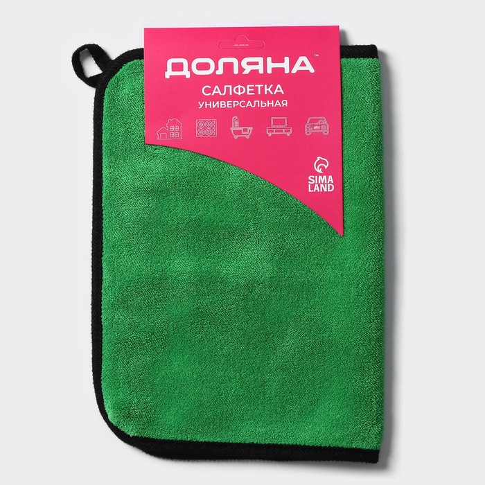 Салфетка для уборки Доляна «Суперплотная макси», микрофибра, 30×40 см, МИКС