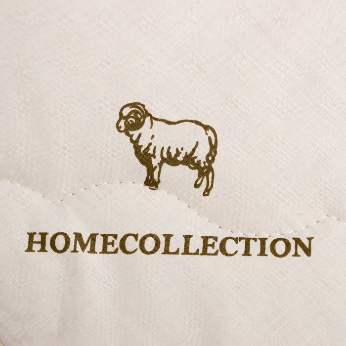 Одеяло 1.5 сп. «Этель. Овечья шерсть» 140×205 см, тик, 300 г/м²