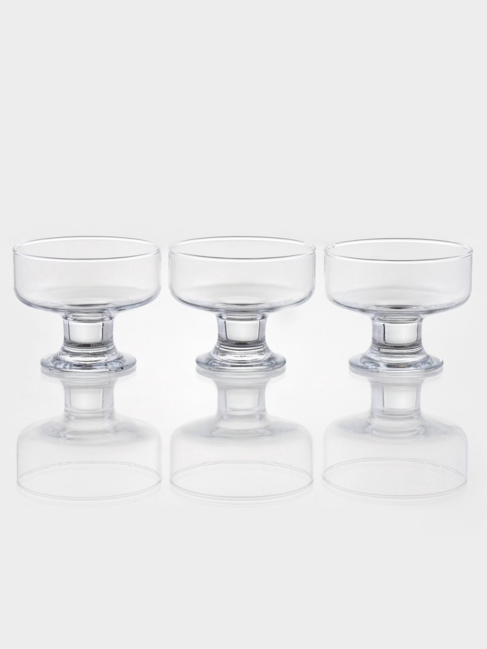 Креманки Paşabahçe Ice ville, 265 мл, для мороженого, набор 3 шт., стекло, прозрачные