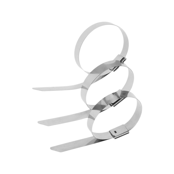 Стяжки из нержавеющей стали ТУНДРА, 7.9×200 мм, 100 шт.