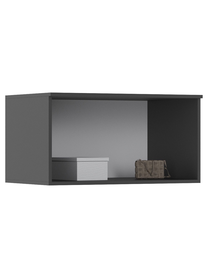 Шкаф – антресоль для двухстворчатого шкафа «Норд», 800×510×418 мм, цвет изумруд/графит