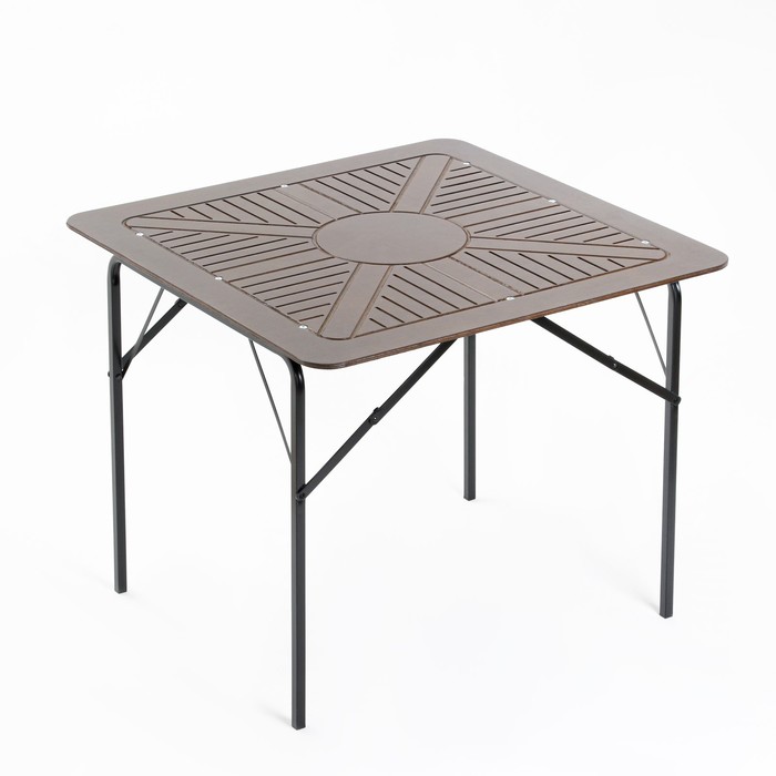 Набор садовой мебели «Бистро», 4 стула, квадратный стол, коричневый