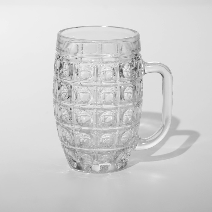 Пивная кружка «Линза/Ромб», 500 мл, стекло, МИКС