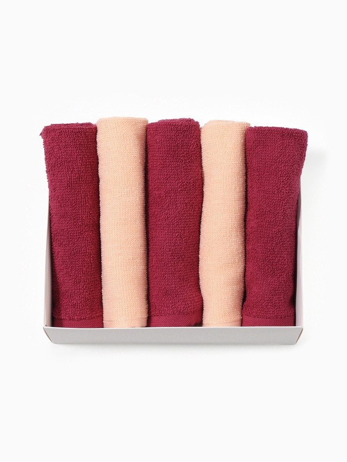 Набор махровых полотенец «Этель» Merry christmas, 30×30 см - 5 шт., 100% хлопок, 340 г/м²