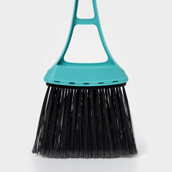 Веник для уборки Svip «Практик», пластик, 21×4×57 см, голубой