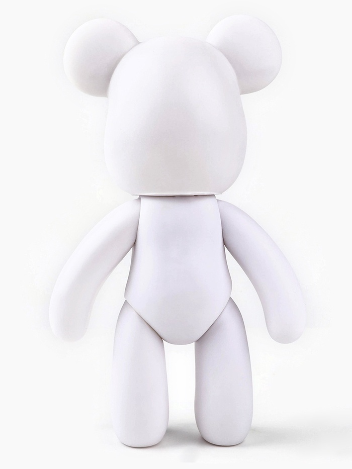 Алмазная мозаика на фигурке с полным заполнением «Жемчужный мишка стразами», белый