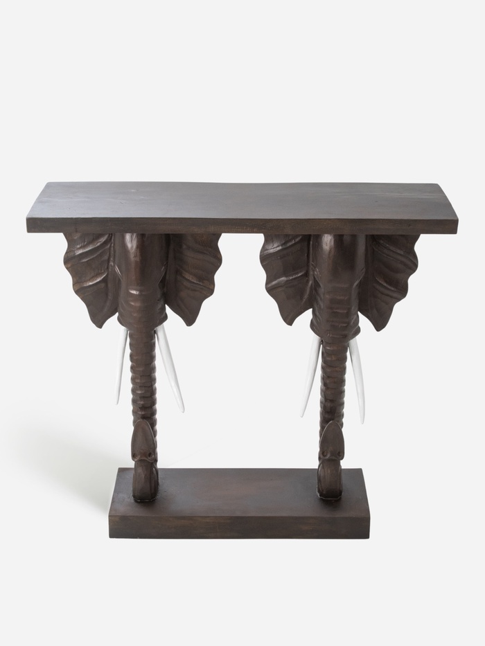 Стол консольный «Слоны», 100×30×90 см, дерево албезия