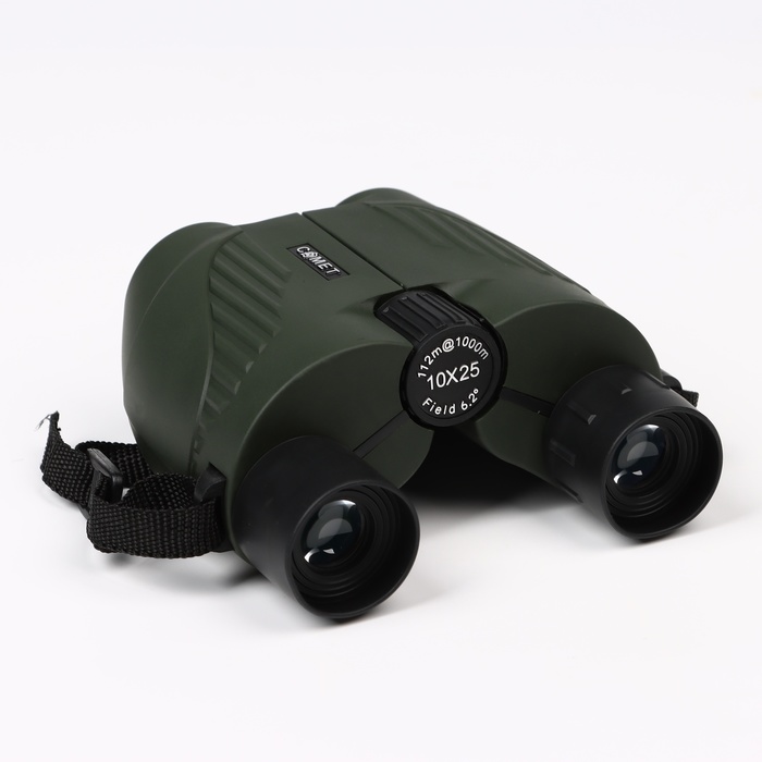 Бинокль «Охотник», 10×25, с чехлом, зелёный