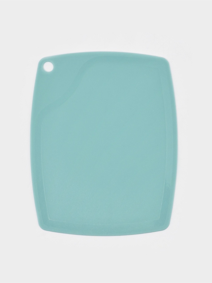 Набор кухонных принадлежностей Доляна «Керамик», 3 предмета: нож 16 см, овощечистка 12 см, доска 19.5×15.5 см, голубой