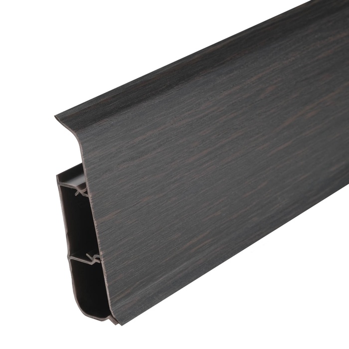 Плинтус напольный «Деконика», 70×2200 мм, цвет 303 Венге темный