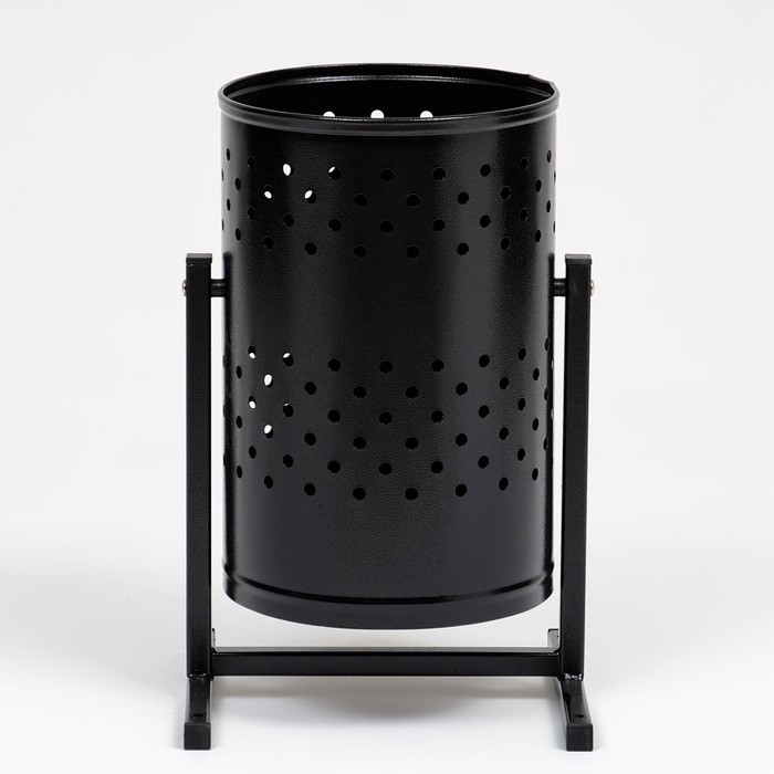 Урна для мусора «Уралочка», уличная, 21 л, 32×50×26.5 см, бак 0.6 мм, чёрная