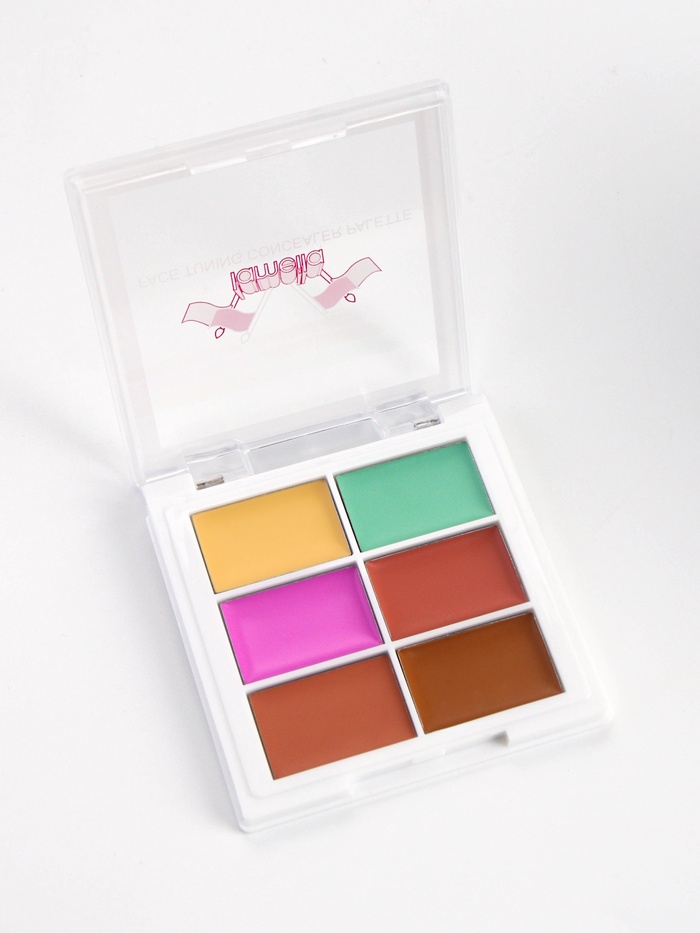 Палетка консилеров для лица, 6 цв., водостойкая