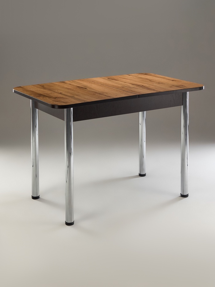 Стол кухонный раздвижной, 1100(1500)×700×775 мм, цвет венге/дуб вотан