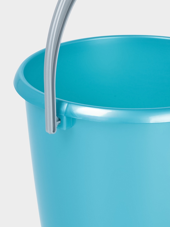 Ведро с крышкой «Соло», 3 л, перламутровое бирюзовое