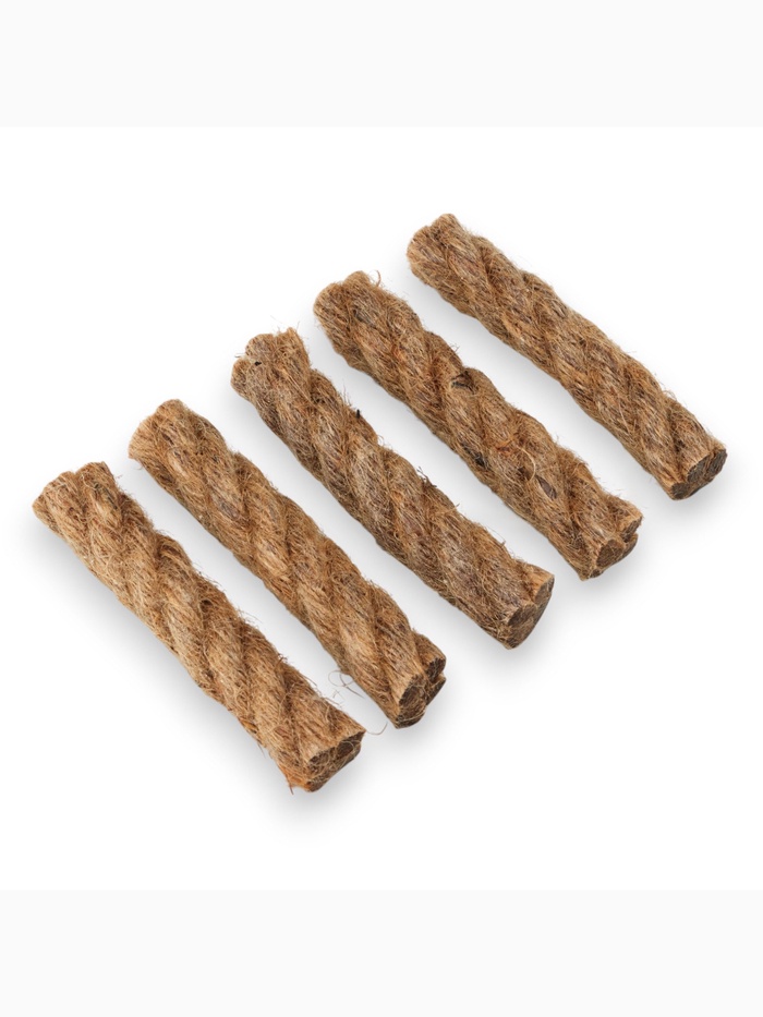 Вощеная веревка для розжига «Искра» 5 шт., 10 см