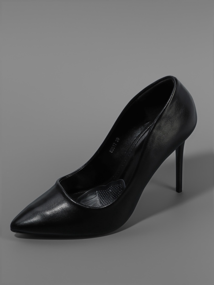 Полустельки для обуви, с протектором, силиконовые, 7×6.5 см, пара, прозрачные