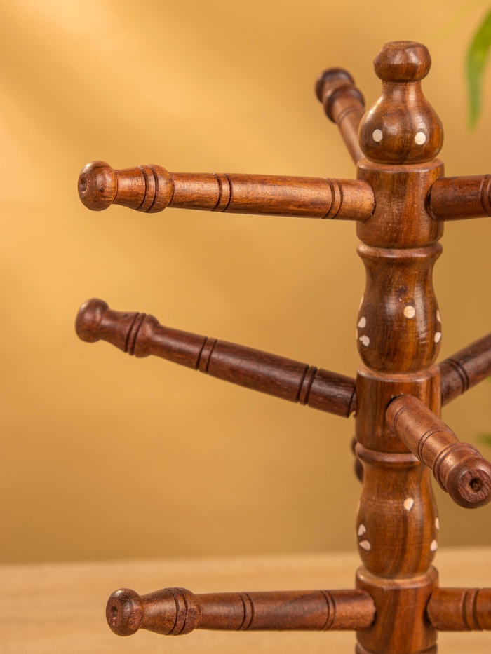 Держатель для кружек «Дерево», 12×12×34 см, дерево шишам