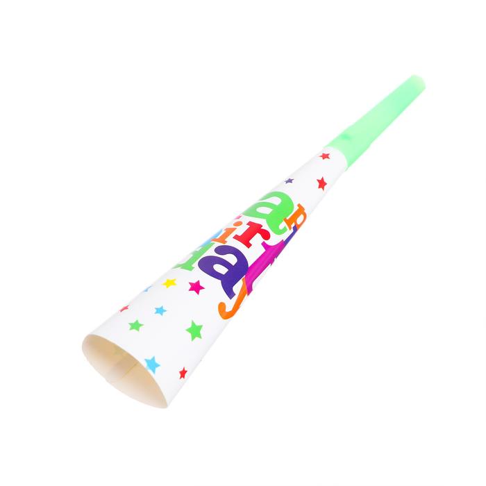 Дудка язычок «С днём рождения», набор 6 шт.