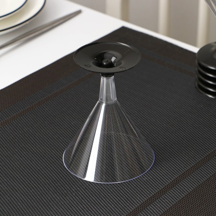 Бокал одноразовый для мартини «Бокалисто», 150 мл, пластик, прозрачный