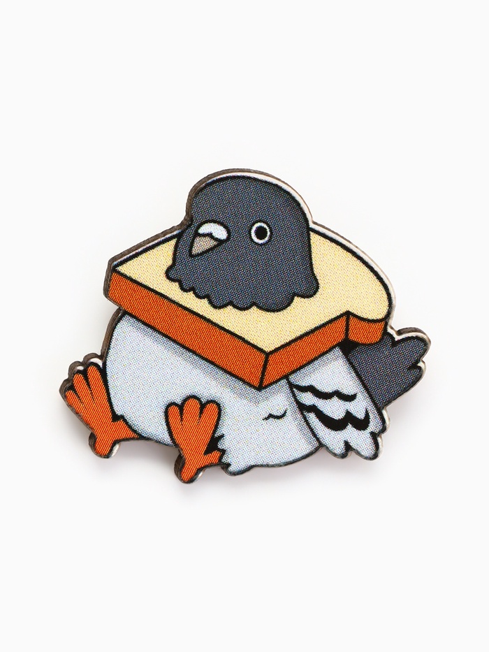 Значок деревянный «Голубь», 3.2×3 см