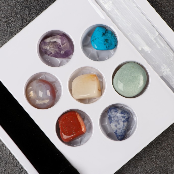 Коллекция сувенирных минералов «История», 7 шт.