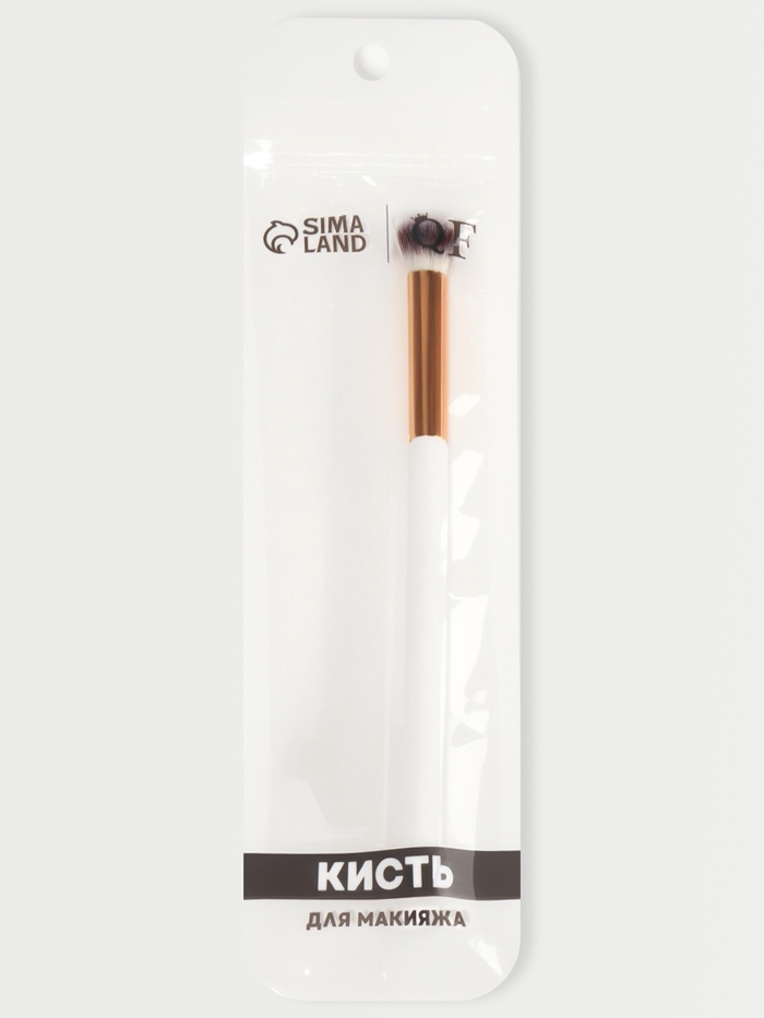 Кисть для макияжа глаз White, 18 (± 1) см, белая