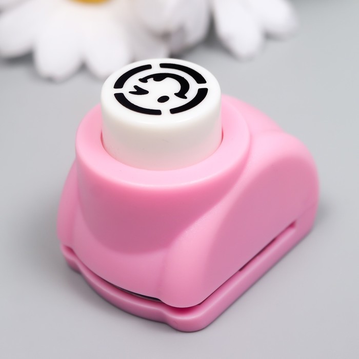 Дырокол фигурный «Хитрый смайлик», d=1.5 см, 3×4×3.5 см, МИКС