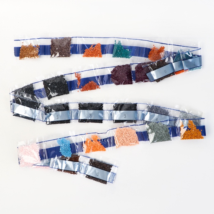 Алмазная вышивка полное заполнение «Котенок с розой», на раме, 40×50 см