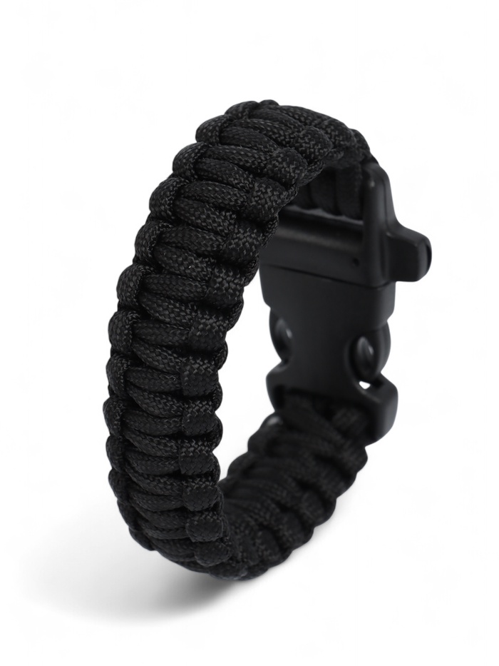 Браслет из паракорда, со свистком, цвет МИКС