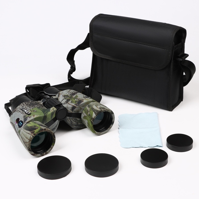 Бинокль «Охотник», 8-16×40, регулируемый зум, с чехлом, зелёный