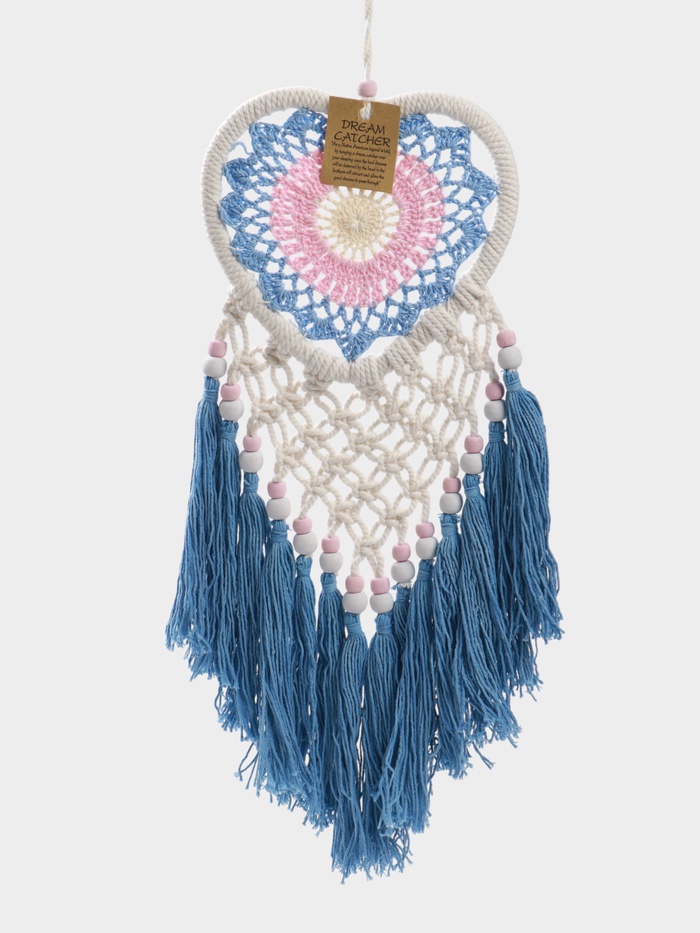 Ловец снов «Голубое сердце», 17×50 см