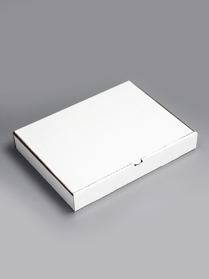 Коробка для пирога и пиццы, белая, 45×33×6 см