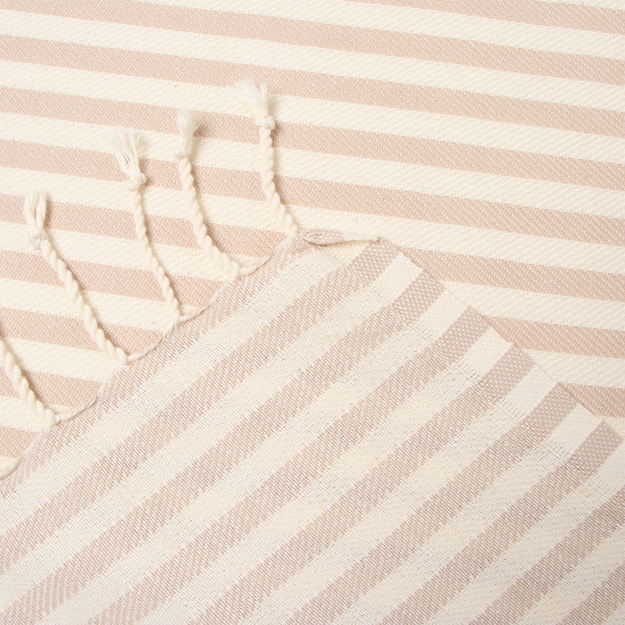 Полотенце - пештемаль пляжное «Полосы», 100×180 см, хлопок 100%, бежевое