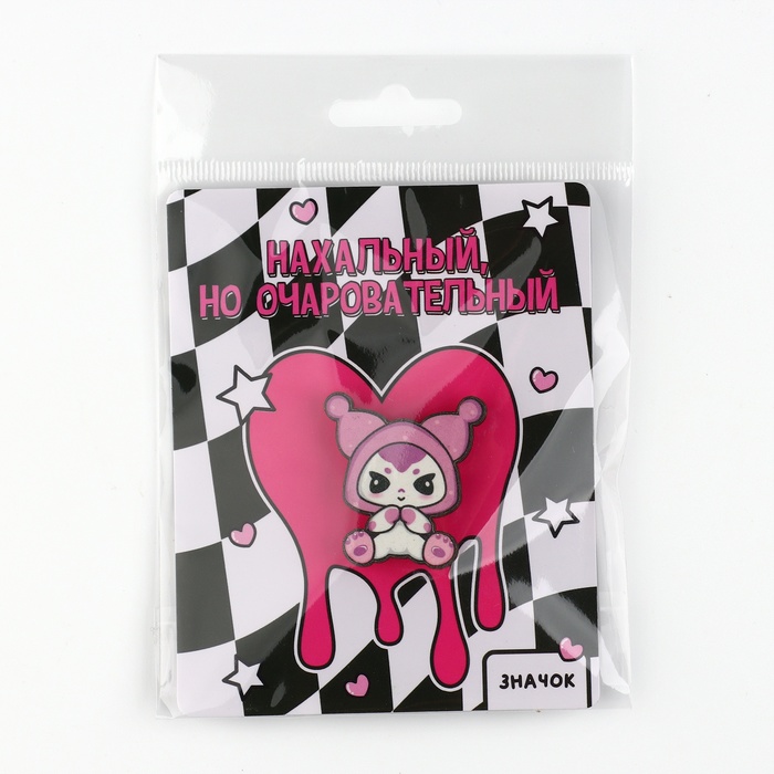 Значок флуоресцентный, 3.1×3.3 см