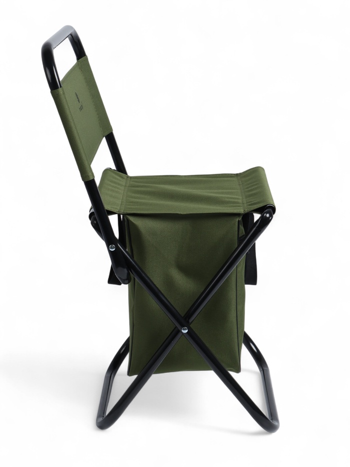 Стул туристический maclay, 28×35×58 см, до 90 кг, с сумкой, складной, со спинкой, зелёный