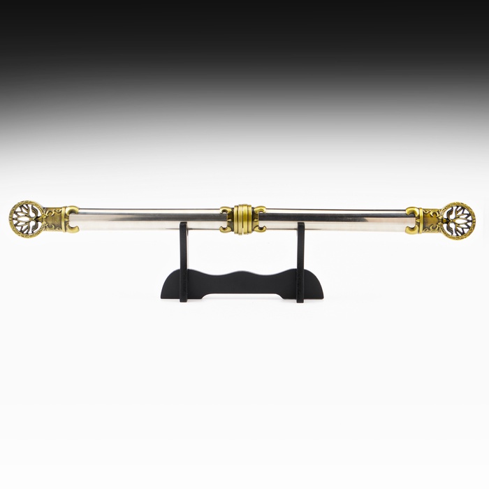 Макет оружия «Сувенирный кинжал на подставке 2в1. Лотос», подарочный набор, рукоять под голографию, 59 см