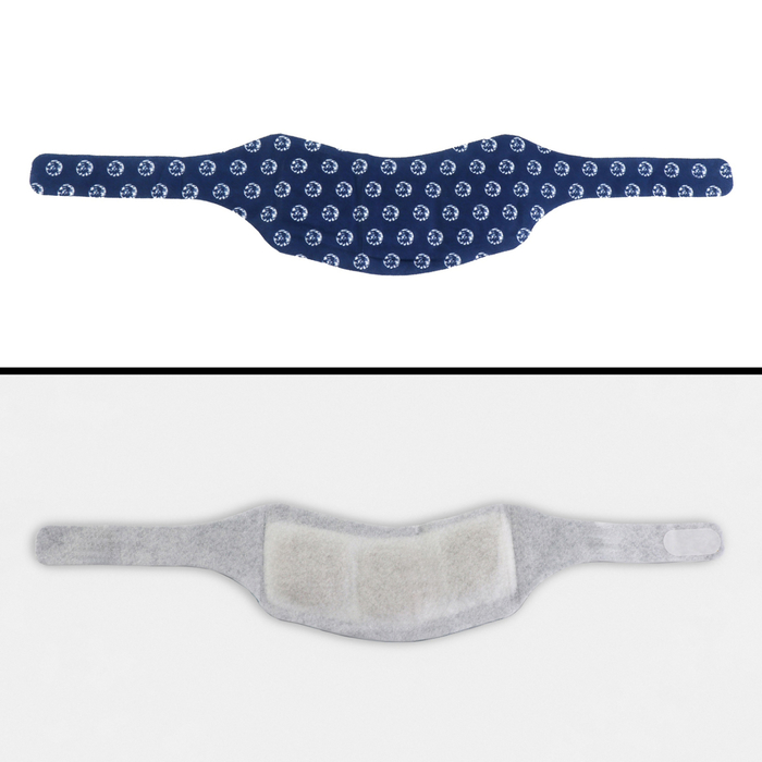 Бандаж самонагревающийся для шеи ONLITOP, 14×18×0.5 см, синий