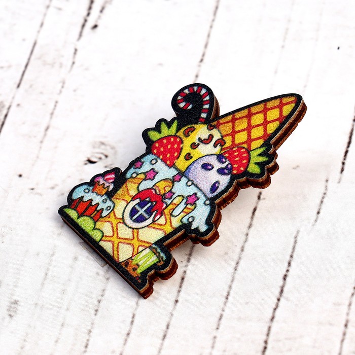 Деревянный значок «Морожедом»