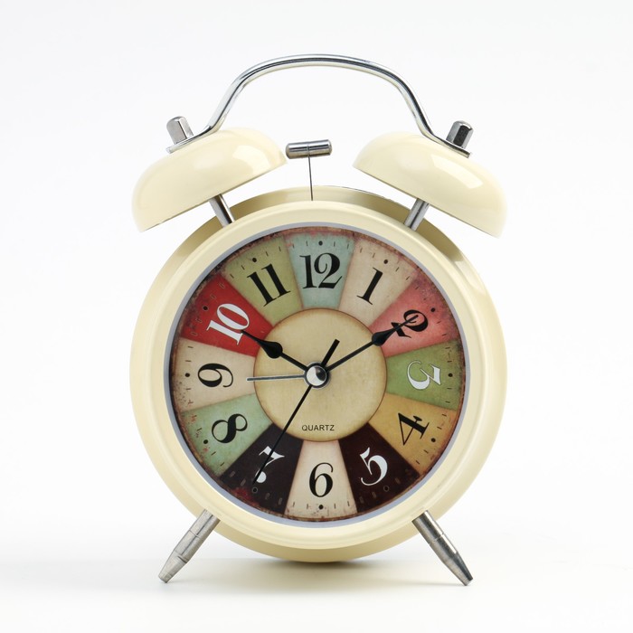 Будильник «Классика», дискретный ход, 11.5×16 см, от батарейки АА, бежевый