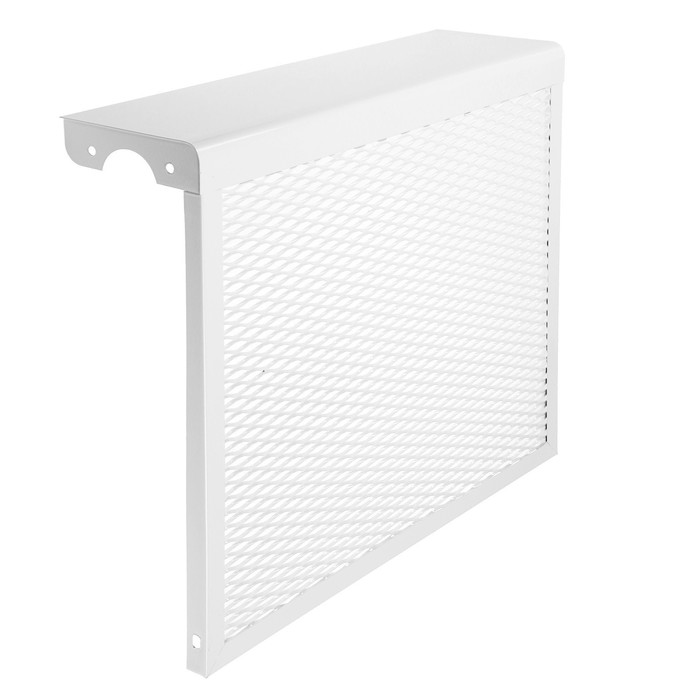 Экран на чугунный радиатор ZEIN, 490×440×150 мм, 5 секций, металлический, белый