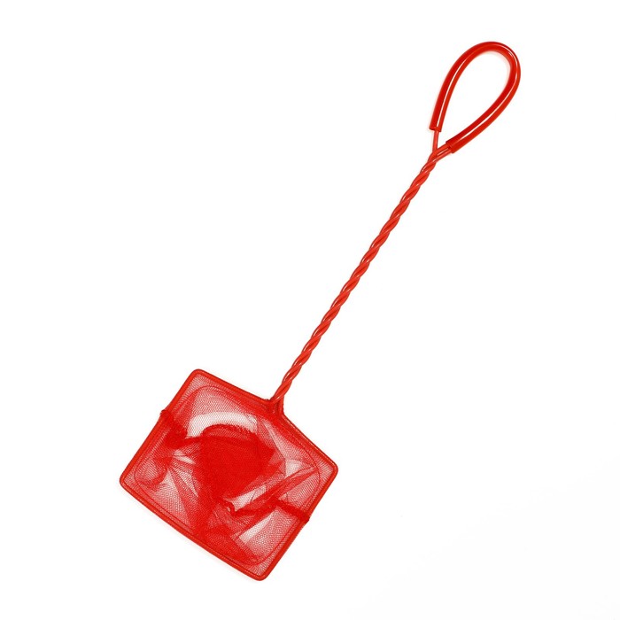 Сачок аквариумный, 10 см, красный