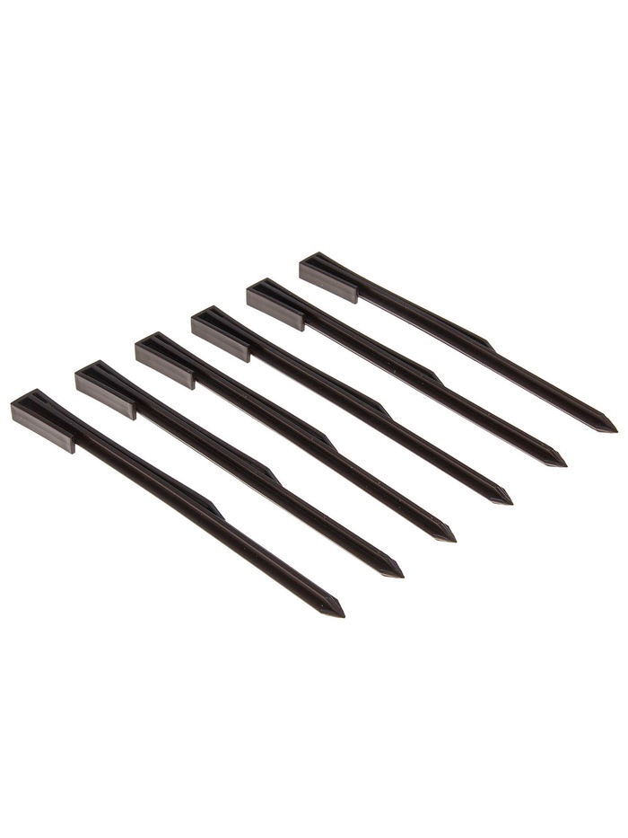 Колышки для бордюрной ленты, h=40 см, набор 10 шт., коричневый, Greengo