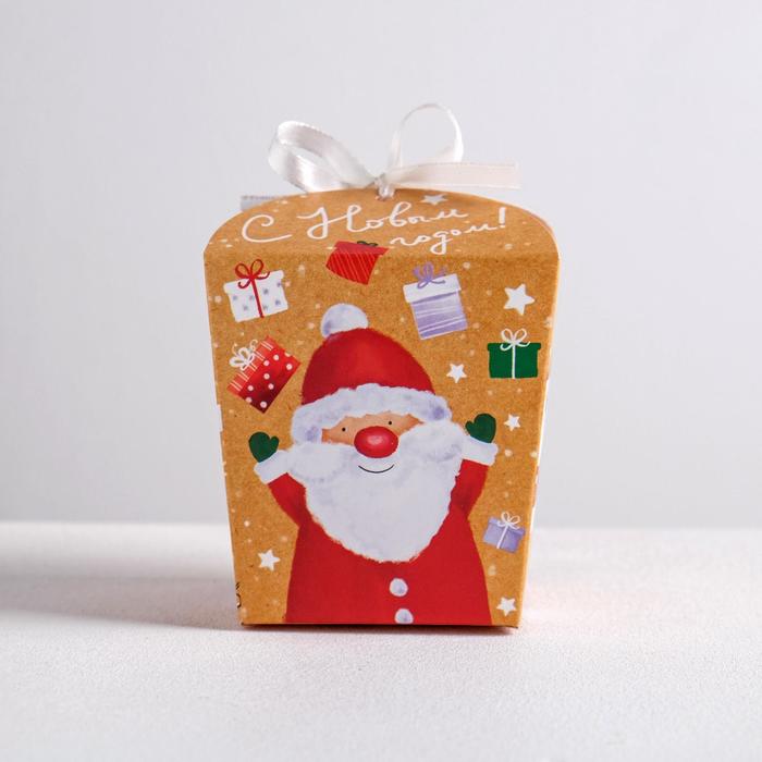 Бонбоньерка новогодняя «С Новым годом», 7.5×8×7.5 см