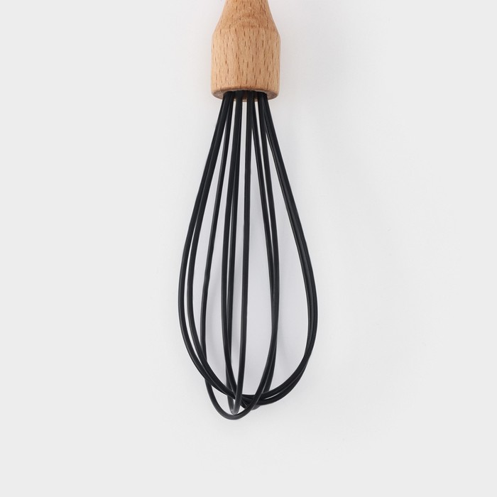 Венчик для взбивания Доляна «Макота», 28 см, чёрный