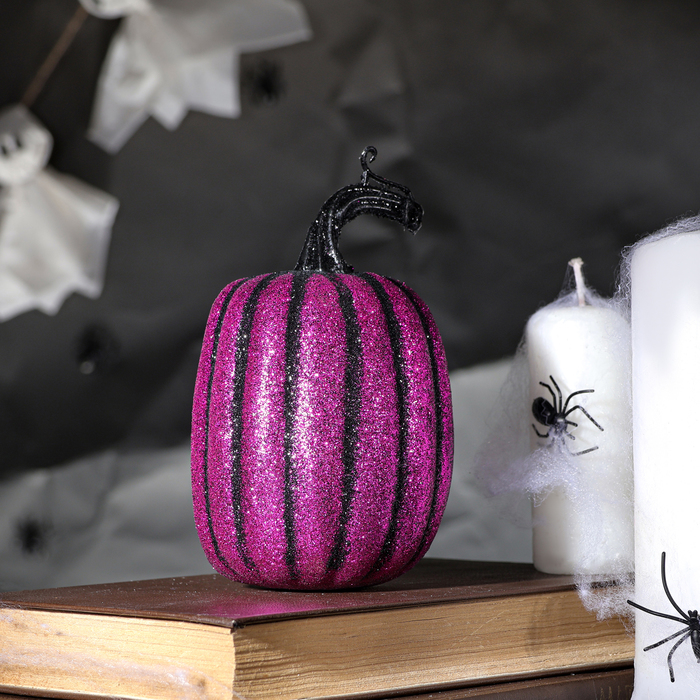 Декор «Тыква», в фиолетовом цвете, 9.5×9.5×12 см