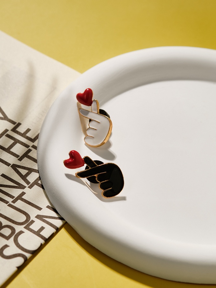 Значки-неразлучники «Дружба», набор 2 шт. цветные в золоте