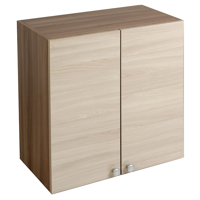 Шкаф навесной, 600×626×290 мм, цвет ясень шимо тёмный/ясень шимо светлый